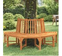 Vidaxl Banc Demi-Circulaire Tour D'arbre Ø208cm Bois Massif Eucalyptus