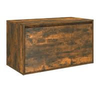 Vidaxl Banc D'entrée 80x40x45 Cm Chêne Fumé Bois D'ingénierie Marron