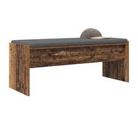 vidaXL Banc d'entrée avec Coussin Bois Ancien 103 x 38 x 40 cm, Banc d'entrée, rectangulaire, Design Moderne, Assise Durable et Confortable, mobilier Fonctionnel