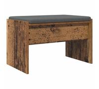vidaXL Banc d'entrée avec Coussin Bois Ancien 63 x 38 x 40 cm, Banc d'entrée, rectangulaire, Design Moderne, Assise Durable et Confortable, mobilier Fonctionnel
