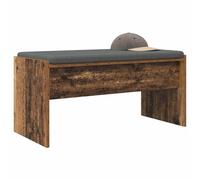 vidaXL Banc d'entrée avec Coussin Bois Ancien 83 x 38 x 40 cm, Banc d'entrée, rectangulaire, Design Moderne, Assise Durable et Confortable, mobilier Fonctionnel