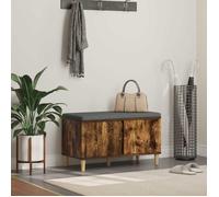 vidaXL Banc d'entrée avec coussin Chêne Fumé 80 x 38 x 46 cm 891532