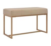 vidaXL Banc d'entrée Beige 80 cm Velours