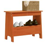 Vidaxl Banc D'entrée Cire Marron 60x28x45 Cm Bois De Pin Massif Marron