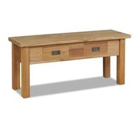 Vidaxl Banc D'entrée Teck Massif 90 X 30 X 40 Cm