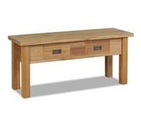 vidaXL Banc d'entrée en teck massif 90 x 30 x 40 cm Brun G