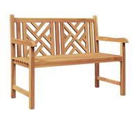 vidaXL Banc d'extérieur - Mobilier de Jardin, en Teck, Style Rustique, Parfait pour Le Patio, Ergonomique et résistant aux intempéries. Idéal pour se Relaxer.