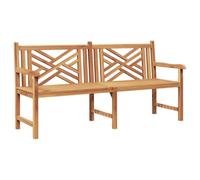 vidaXL Banc d'extérieur pour Le Jardin - Mobilier en Teck Rustique pour Ton Patio, Confortable et résistant aux intempéries pour Chiller