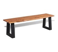 vidaXL Banc en bois d'acacia massif 160 cm