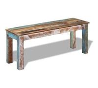 Banc en bois solide recyclé recyclé fait à la main 110 x 35 x 45 cm meubles