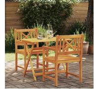 vidaXL Banc extérieur 2 pcs Naturel 56 x 55,5 x 90 cm 4105523