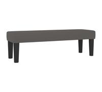 Vidaxl Banc Gris 100x30x30 Cm Similicuir Gris