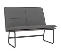 Vidaxl Banc Gris 100x75x76 Cm Similicuir Gris