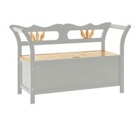 Vidaxl Banc Gris 107x45x75,5 Cm Bois De Sapin Solide