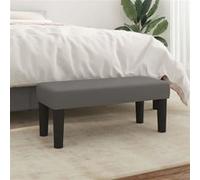 vidaXL Banc Gris 70x30x30 cm Similicuir346636 Gris G