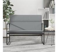vidaXL Banc Gris clair 100x64x80 cm Tissu, siège de banc, banc d'entrée, banc de salle à manger, chaise de banc, bancs d'entrée, sièges de salon Gris clair G