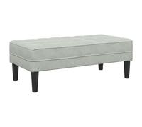 vidaXL Banc Gris Clair 113 cm en Velours