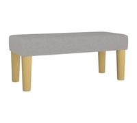 vidaXL Banc Gris clair 70x30x30 cm Tissu
