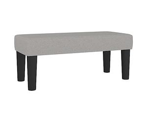 vidaXL Banc Gris Clair 70x30x30 cm Tissu