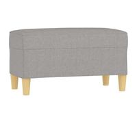 vidaXL Banc Gris clair 70x35x41 cm Tissu