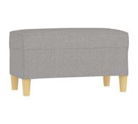 vidaXL Banc Gris clair 70x35x41 cm Tissu