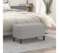 Banc Noir 100x35x41 cm Tissu Ottoman Siège Banquette de Lit Chambre vidaXL