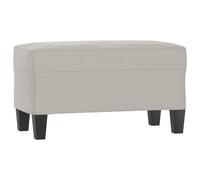 vidaXL Banc Gris clair 70x35x41 cm Tissu microfibre