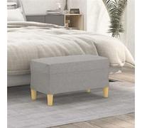 Banc Noir 100x35x41 cm Tissu Ottoman Siège Banquette de Lit Chambre vidaXL