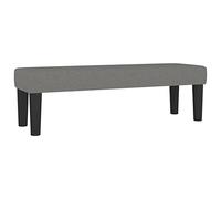 vidaXL Banc Ottoman Banquette Rembourré Banc de lit Banc d'Entrée Chambre à Coucher Salon Couloir Intérieur Gris Foncé 100x30x30 cm Tissu