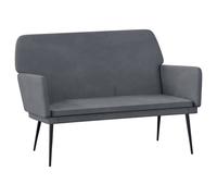 vidaXL Banc Gris foncé 108x79x79 cm Velours, siège de banc, banc d'entrée, banc de salle à manger, chaise de banc, bancs d'entrée, sièges de salon Gris foncé