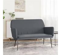 vidaXL Banc Gris foncé 108x79x79 cm Velours351383 Gris foncé G