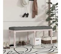 Banc Gris foncé 110x40x49 cm Tissu siège siège de banc banc d'intérieur vidaXL