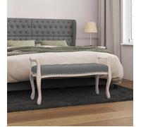 vidaXL Banc Gris foncé 110x45x60 cm Tissu, siège, siège de banc, banc d'intérieur, banc d'entrée, banc de chambre à coucher, 344437