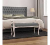 Vidaxl Banc Gris Foncé 110x45x60 Cm Tissu Gris
