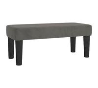 vidaXL Banc 70x30x30 cm Velours Gris foncé