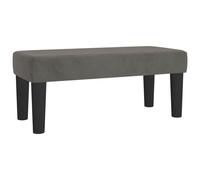 346639 vidaXL Banc Gris foncé 70x30x30 cm Velours