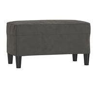 vidaXL Banc Gris foncé 70x35x41 cm Velours