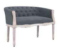 vidaXL Banc Gris foncé 98x56x69 cm Velours, siège, siège de Banc, Banc d'intérieur, Banc d'entrée, Banc de Chambre à Coucher, Chaise de Banc