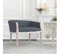 vidaXL Banc Gris foncé 98x56x69 cm Velours, siège, siège de banc, banc d'intérieur, banc d'entrée, banc de chambre à 344512
