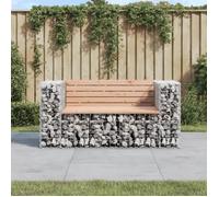 vidaXL Banc jardin design gabion 143x71x65,5 cm bois massif de douglas 834378