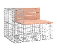 vidaXL Banc jardin design gabion 287x71x65,5 cm bois massif de douglas 3196252