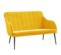Vidaxl Banc Jaune 110x76x80 Cm Velours Jaune