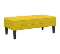 vidaXL Banc Jaune 113x57x39 cm en Velours