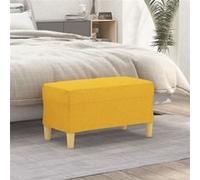 vidaXL Banc Jaune clair 70x35x41 cm Tissu349372 Jaune G