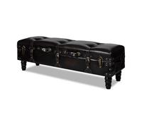 vidaXL Banc long de rangement Marron
