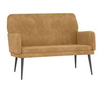 vidaXL Banc Marron 108x79x79 cm Velours