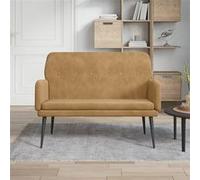 vidaXL Banc Marron 108x79x79 cm Velours