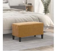Banc Ottoman Banquette Rembourré Banc de Lit Banc d'Entrée Chambre à Coucher Salon Couloir Intérieur Marron 70x35x41 cm Velours 349404