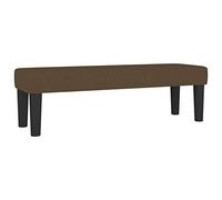 vidaXL Banc Marron foncé 100x30x30 cm Tissu