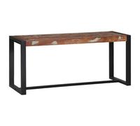 Banc Vidaxl Multicolore Bois Massif Recyclé 100 X 35 X 45 Cm